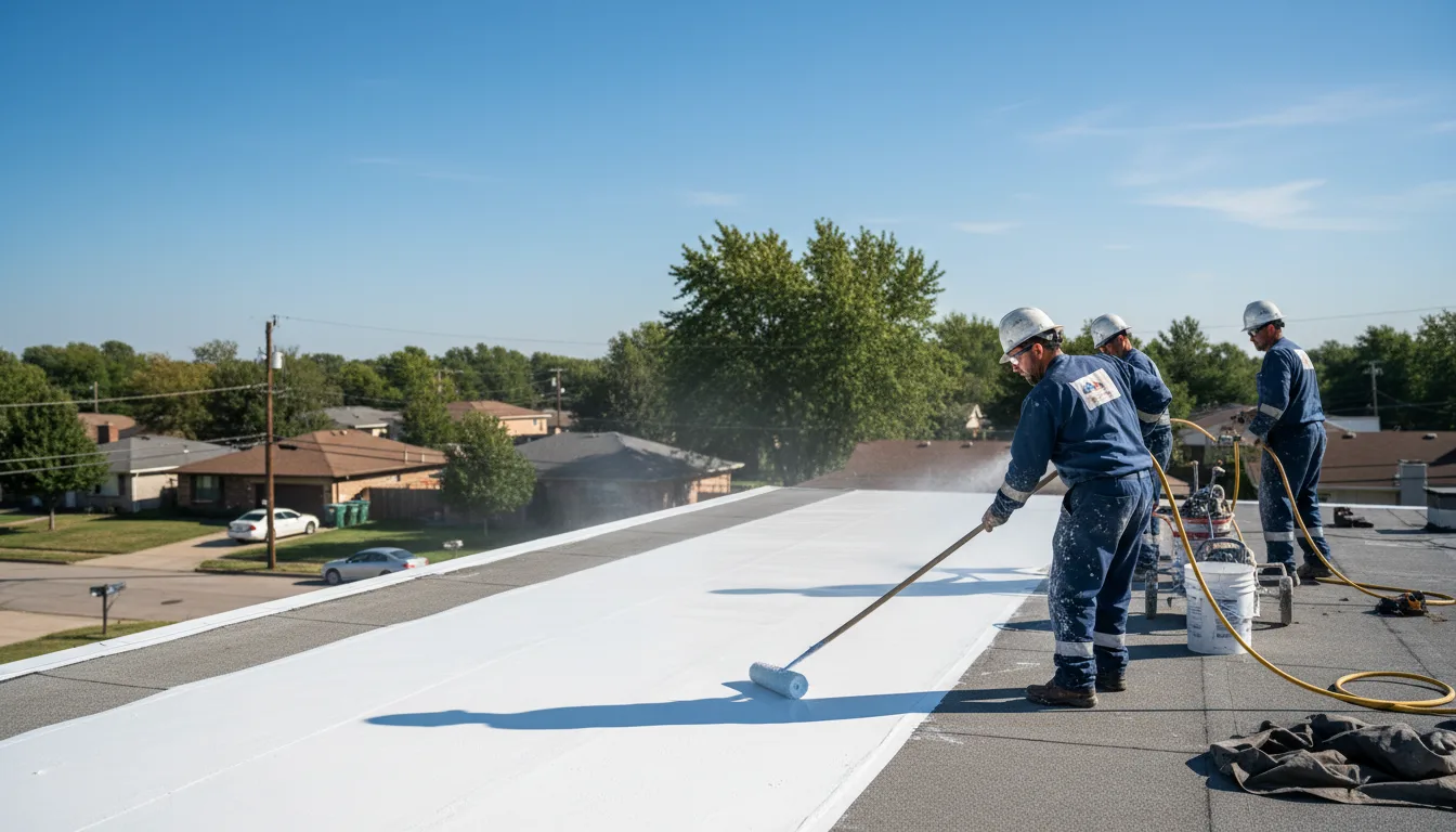 Commercial roof coating in Maine near me